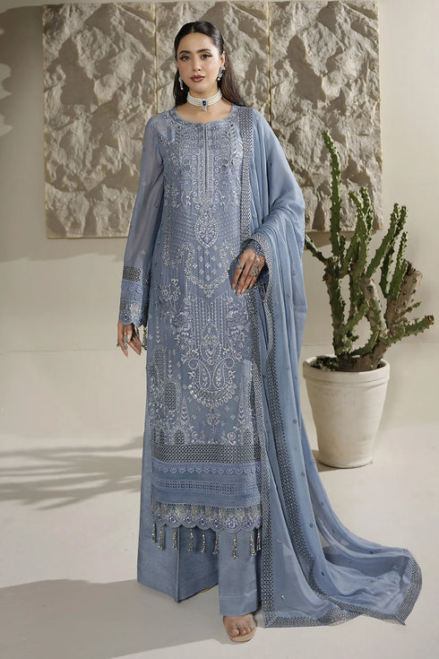 Maryams Embroidered Chiffon Suit A-12005
