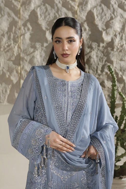 Maryams Embroidered Chiffon Suit A-12005
