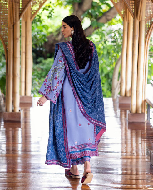 Mushq Embroidered Karandi Suit River Hush