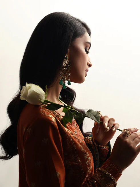 Gulaal Embroidered Sequined Chiffon Suit Ciora