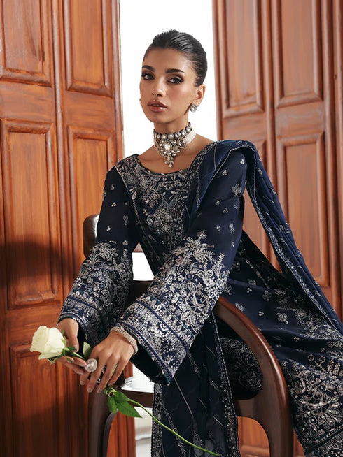 Gulaal Embroidered Sequined Chiffon Suit Saphira