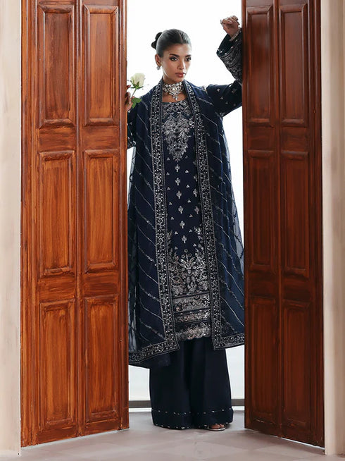 Gulaal Embroidered Sequined Chiffon Suit Saphira