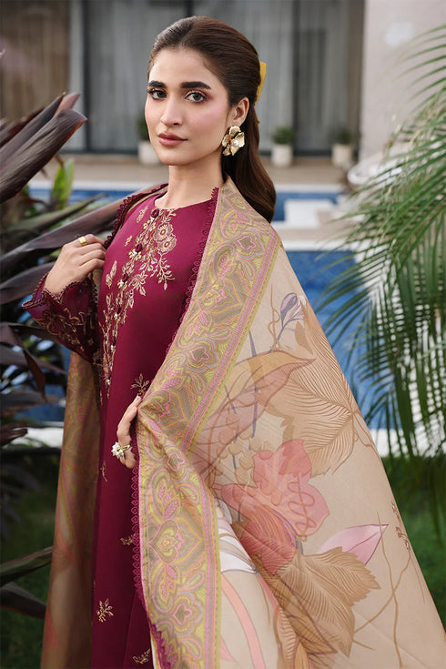 Rang Rasiya Embroidered Lawn suit Shirin