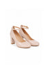 Ankle Strap Mid Block Heel G-1829