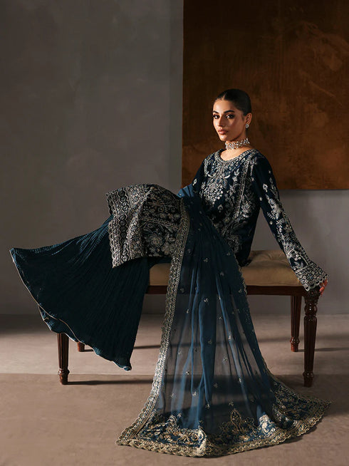 Gulaal Embroidered Velvet Suit MORENA