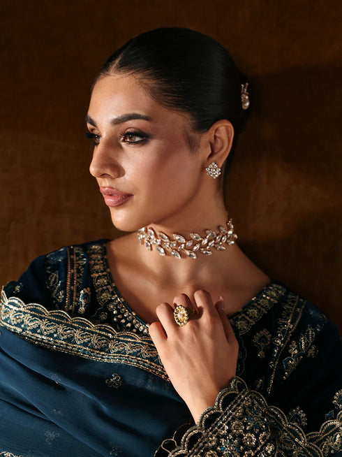 Gulaal Embroidered Velvet Suit MORENA