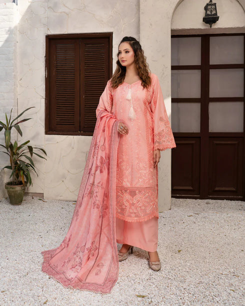 Munira Designer Embroidered Lawn Suit MSL153