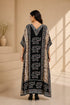 Women’s Pink Elephant Brown Kaftan Dress – Long Free-Size Batwing Maxi Cover-Up with Adjustable Strap