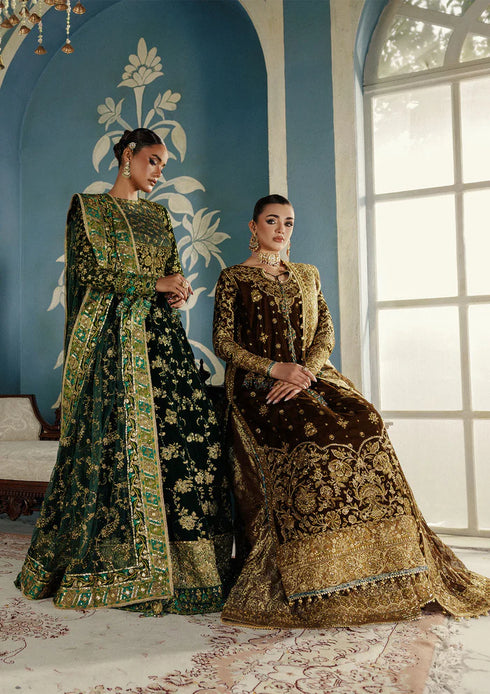 Aik Aitler Embroidered Velvet Suit UDAIPUR - LOOK 01