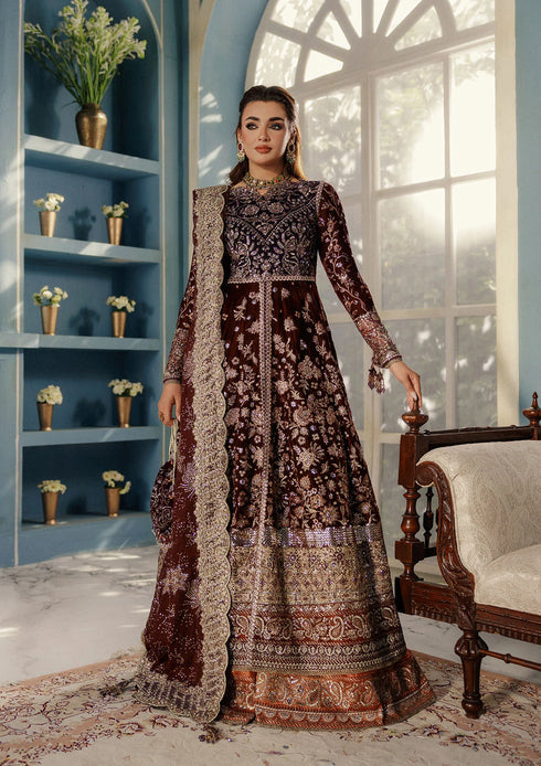 Aik Aitler Embroidered Velvet Suit UDAIPUR - LOOK 03