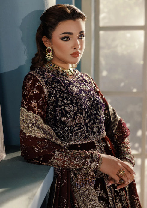Aik Aitler Embroidered Velvet Suit UDAIPUR - LOOK 03