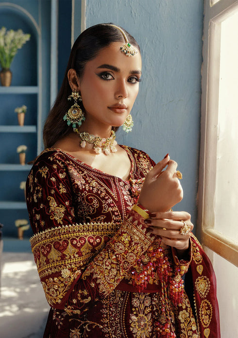 Aik Aitler Embroidered Velvet Suit UDAIPUR - LOOK 05