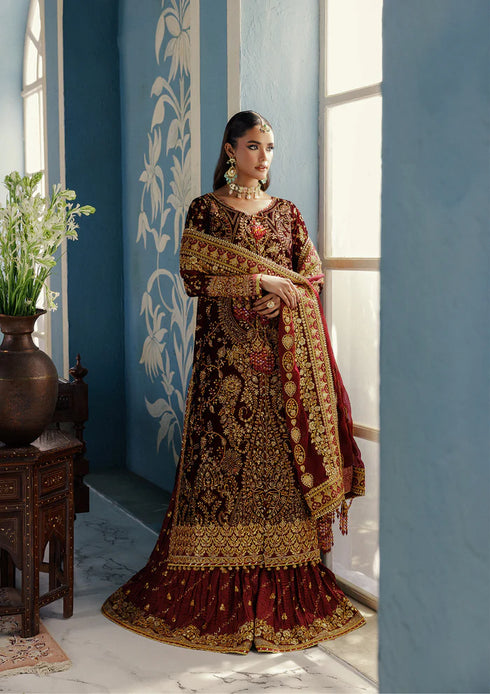 Aik Aitler Embroidered Velvet Suit UDAIPUR - LOOK 05