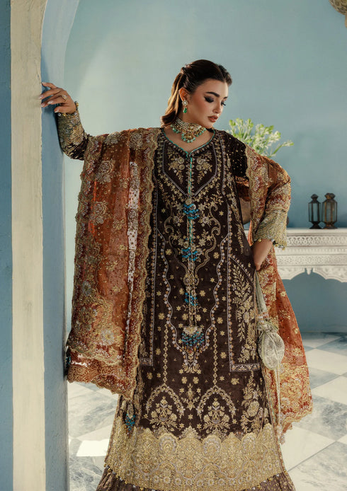 Aik Aitler Embroidered Velvet Suit UDAIPUR - LOOK 07