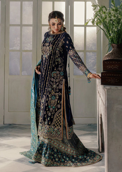 Aik Aitler Embroidered Velvet Suit UDAIPUR - LOOK 10