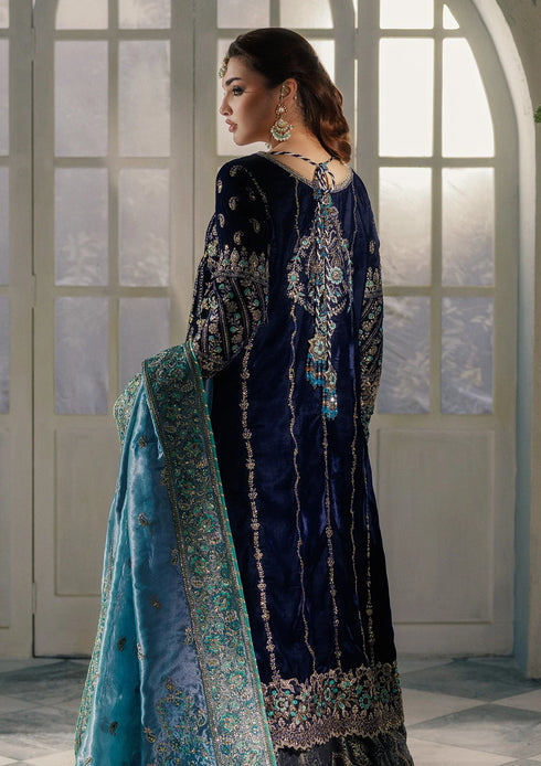 Aik Aitler Embroidered Velvet Suit UDAIPUR - LOOK 10