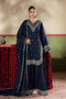 Zarqun Embroidered Raw Silk 3PC Suit 25101B