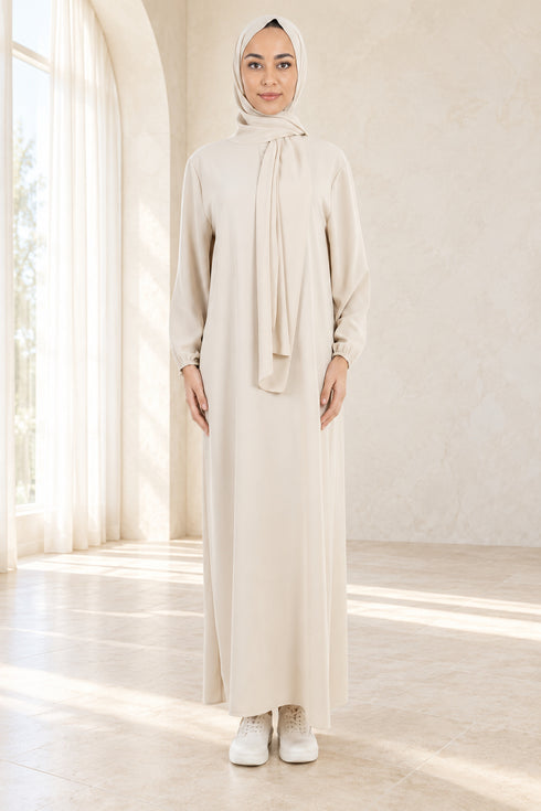 Women’s Plain Abaya – Lightweight Modest Long Dress