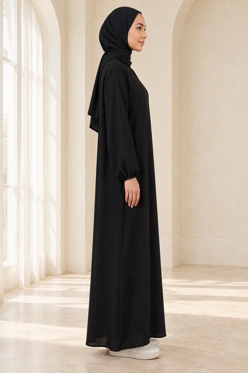 Women’s Plain Abaya – Lightweight Modest Long Dress