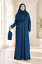 Prien Women’s Muslim Prayer Dress Set with Hijab and Carry Bag