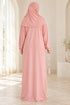 Women’s Muslim Prayer Dress Set with Hijab and Prayer Beads