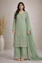 Baba Posh Embroidered Chiffon 3PC Suit BP-16