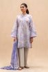 Beechtree Printed Blended Lawn Suit LAVENDER BAY BT-06