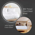 Luxury 800 Thread Count Egyptian Cotton Fitted Sheets - (30cm, White)