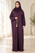 Women’s Muslim Prayer Dress Set with Hijab and Prayer Beads