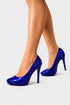 Royal Blue Patent Stiletto Heel Court Shoes for Formal & Party Wear – BS-12925