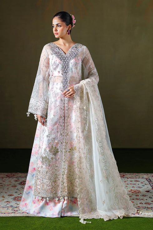 Ramsha Embroidered Organza Suit E-306