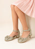 Kids Gold Glitter Shoes BS-608