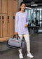 Gray 35L Gym Bag with Shoes Compartment and Wet Pocket