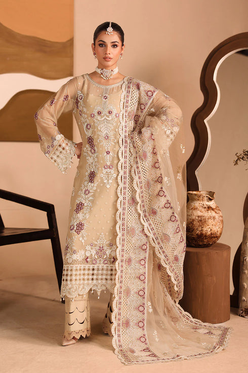 Ramsha Embroidered Chiffon Suit K-303