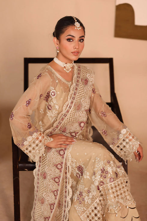 Ramsha Embroidered Chiffon Suit K-303