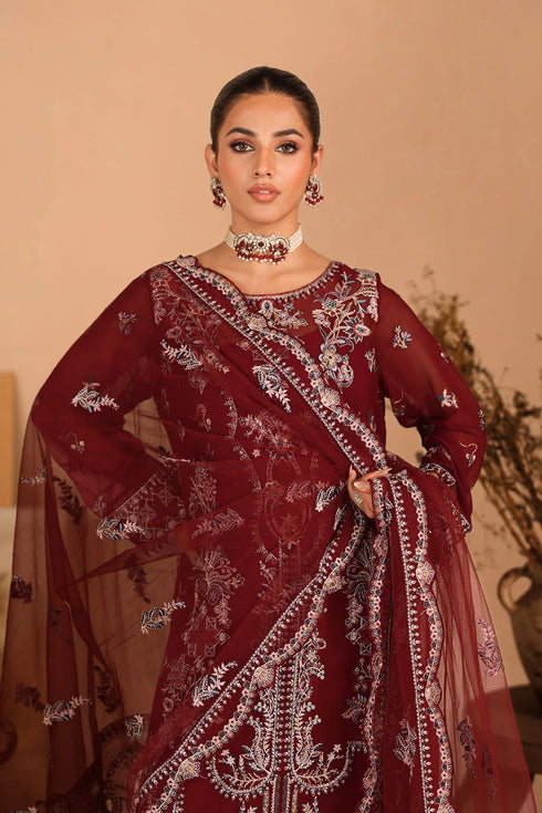 Ramsha Embroidered Chiffon Suit K-306