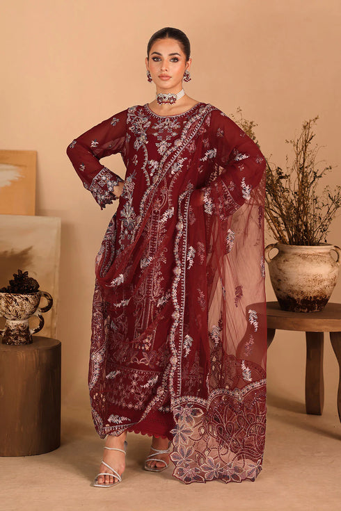 Ramsha Embroidered Chiffon Suit K-306