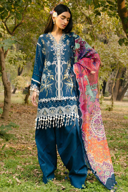 Sana Safinaz Embroidered Lawn Suit L251-009B-3DI