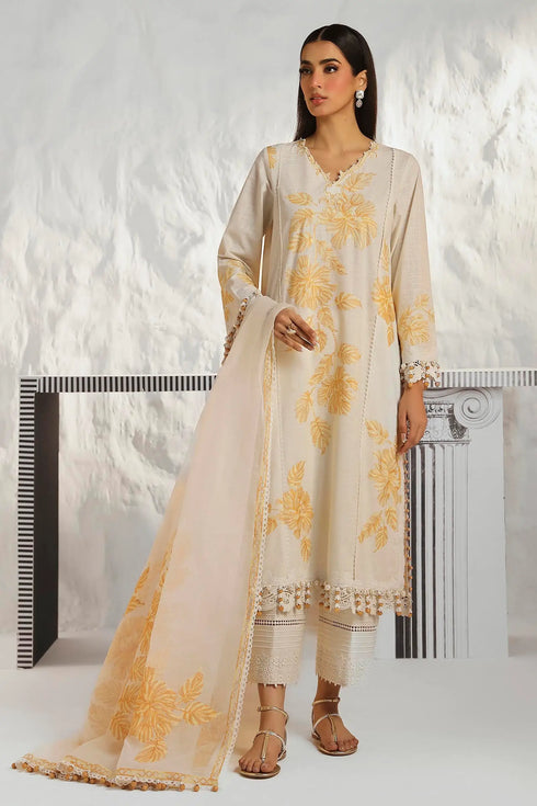 Sana Safinaz Lawn 3 piece Suit M242-011B-CT