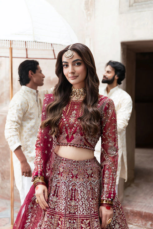 Ramsha Embroidered Organza Suit SF-01- GULRUKH