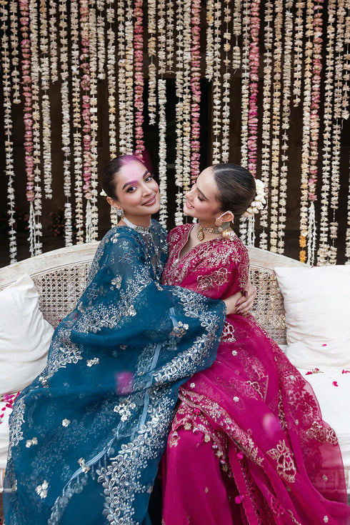 Ramsha Embroidered Organza Suit SF-04- SAAHIL