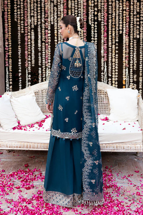 Ramsha Embroidered Organza Suit SF-04- SAAHIL