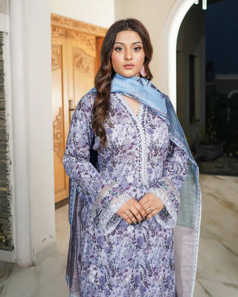 Munira Embroidered Lawn 3 Piece Suit MSL130