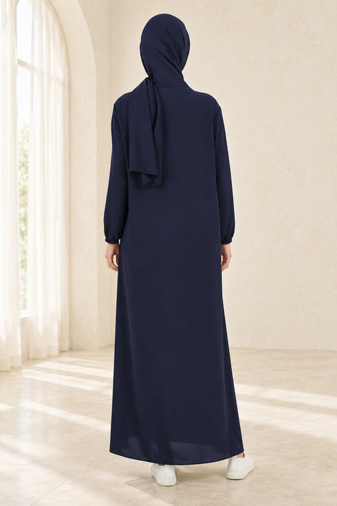 Women’s Plain Abaya – Lightweight Modest Long Dress