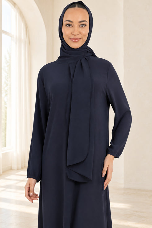 Women’s Plain Abaya – Lightweight Modest Long Dress
