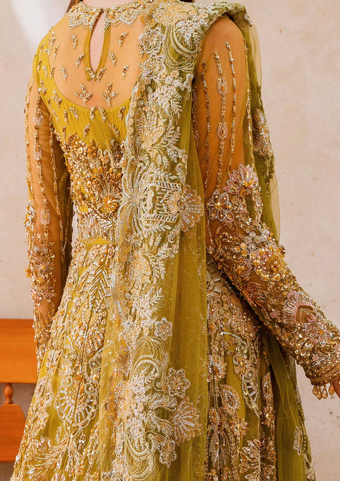 Elaf Embroidered Net 3 Piece EEB-05 HENNA