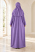 Women’s Muslim Prayer Dress Set with Hijab and Prayer Beads