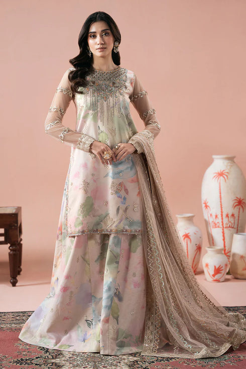 Ramsha Embroidered Organza Suit PS-105