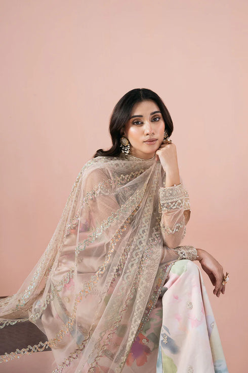 Ramsha Embroidered Organza Suit PS-105