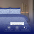 Greek Blue Duvet Cover Set - 100% Cotton for a Stylish Bed